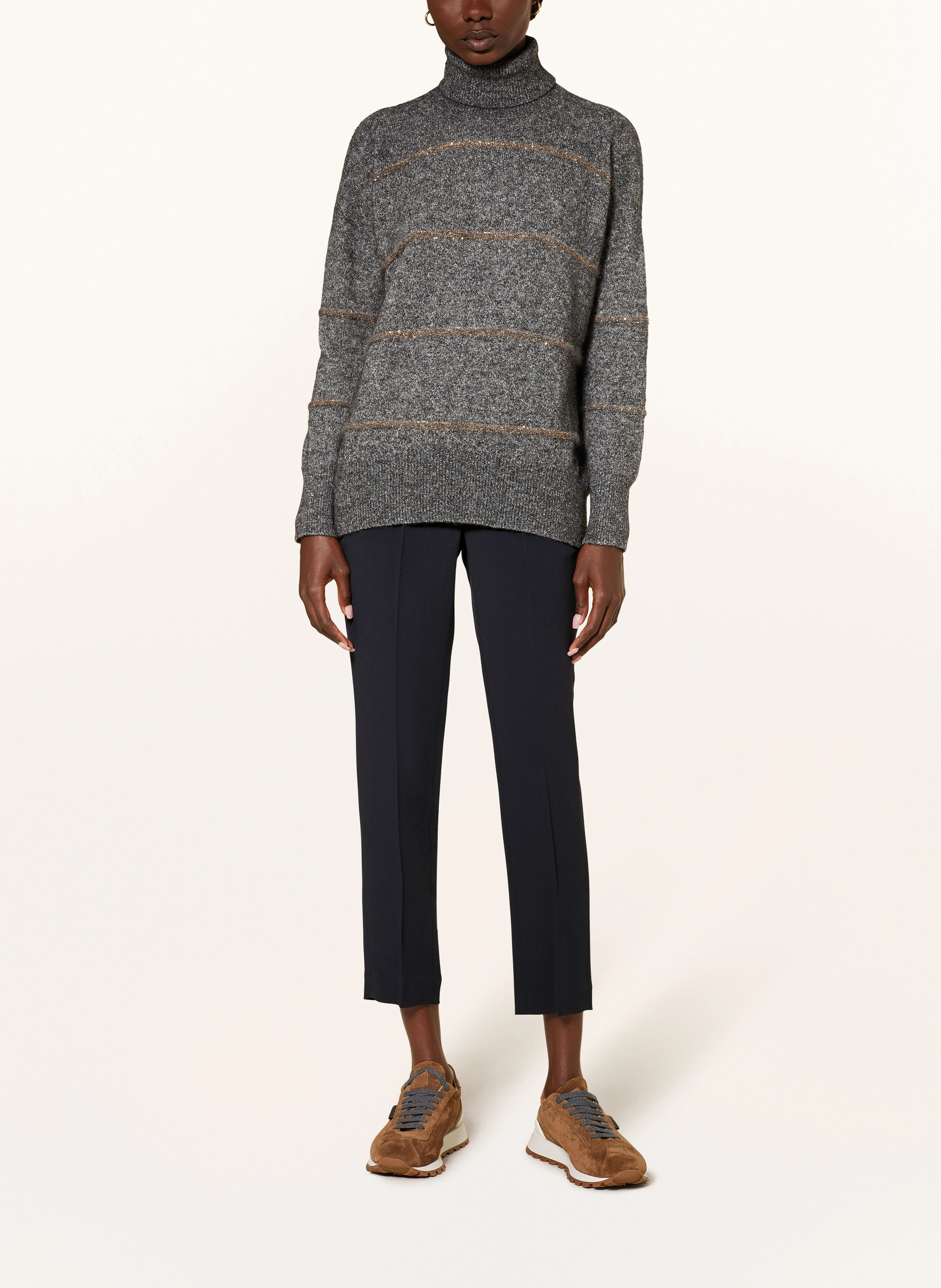 BRUNELLO CUCINELLI 7/8-Hose mit Seide