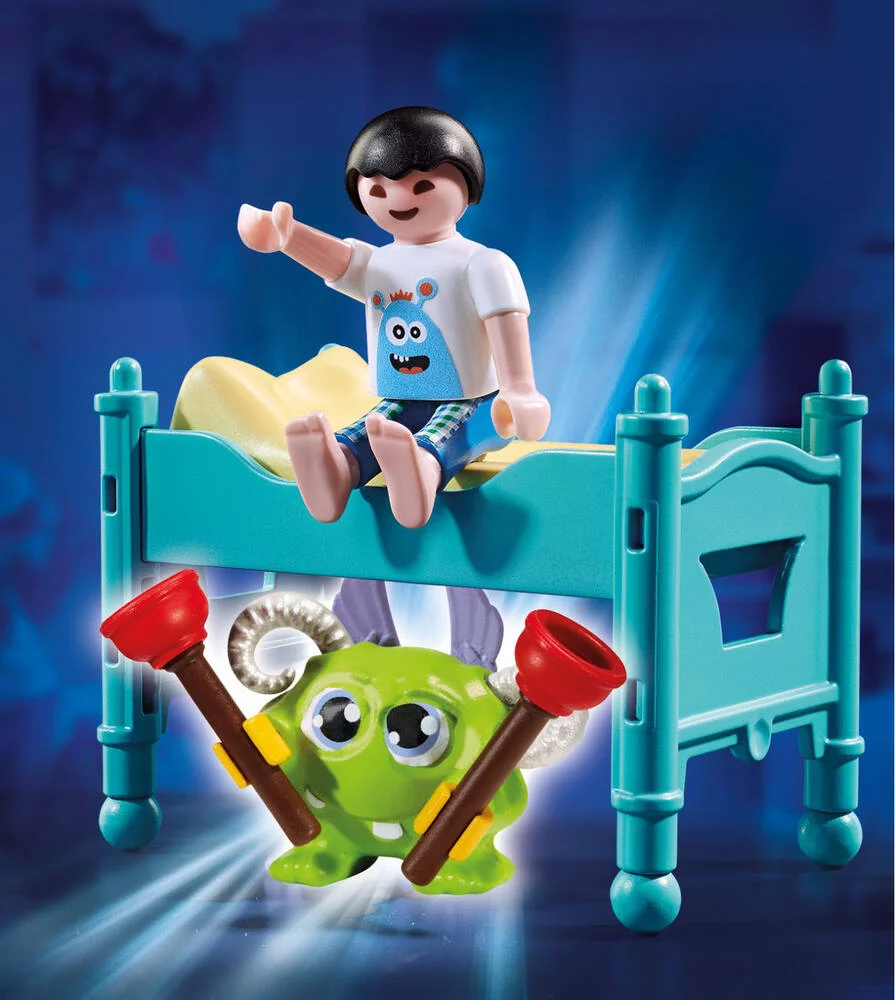 ENFANT AVEC PETIT MONSTRE - 70876