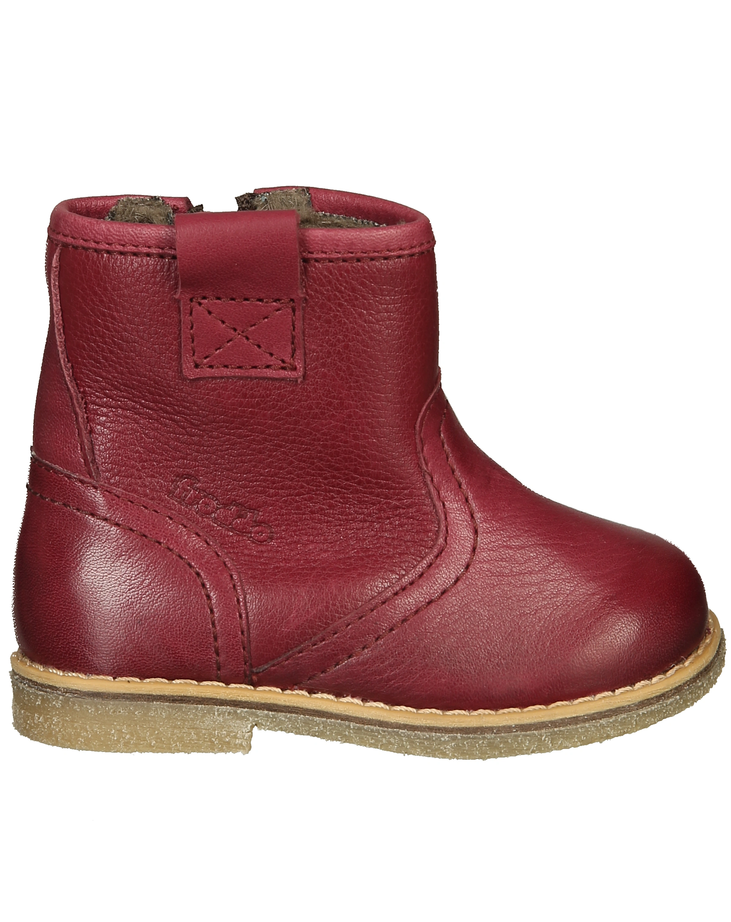 Leder-Stiefel COPER WINTER gefüttert in bordeaux