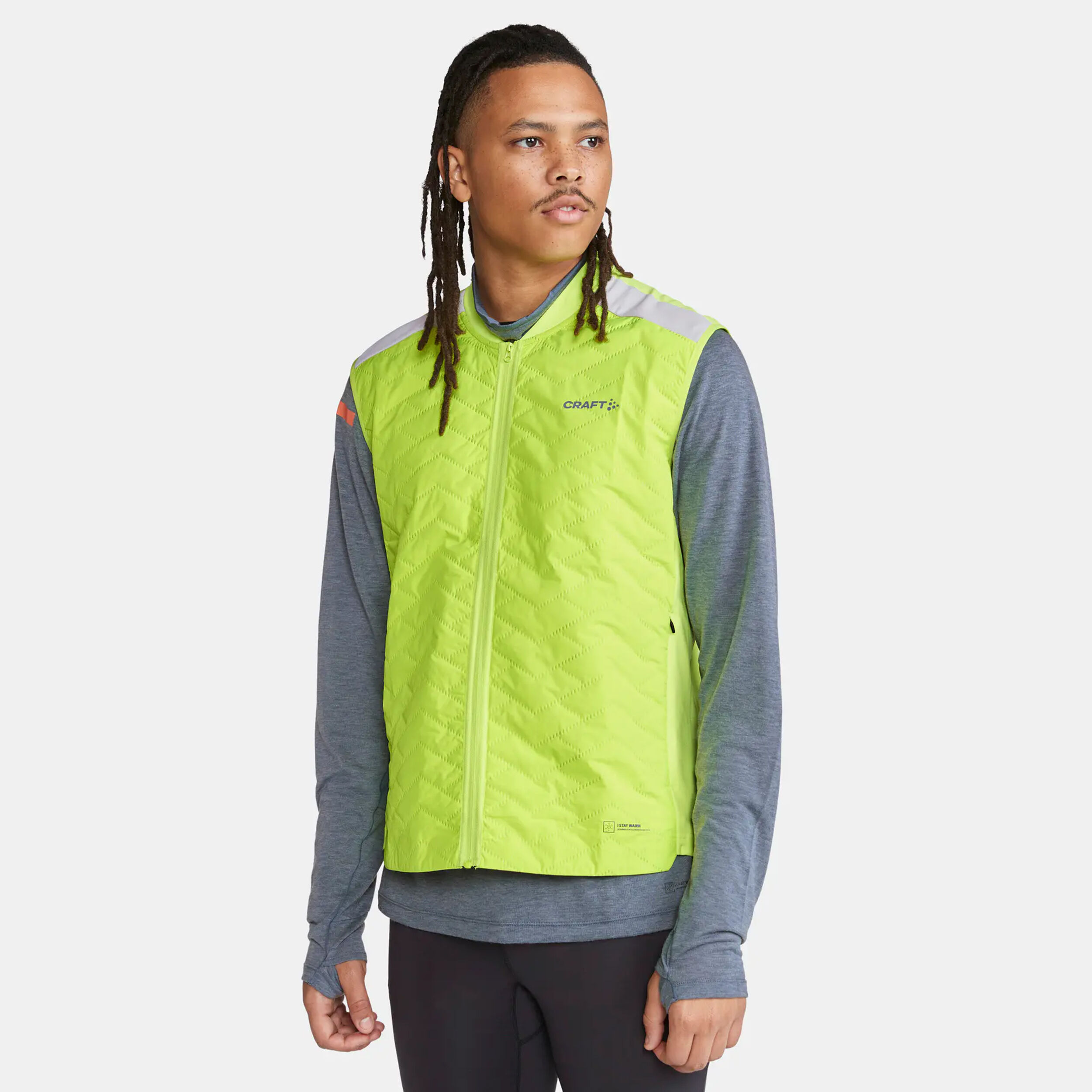 Craft ADV SUBZ Lumen Gilets De Course Hommes - Vert Fluo