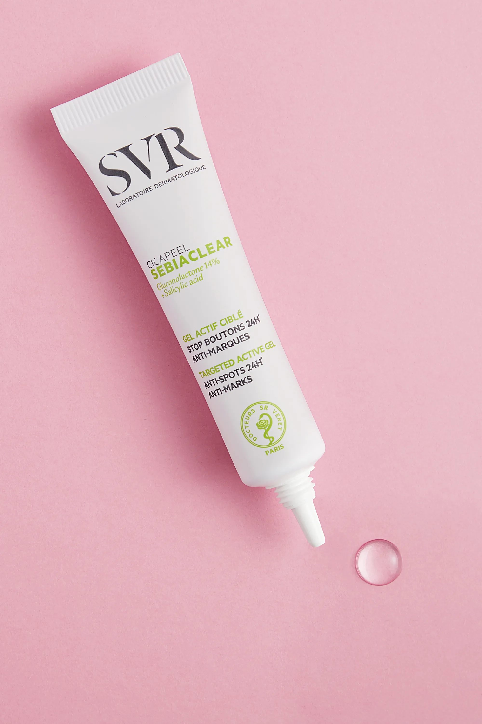 SVR Gel actif ciblé stop-boutons anti-marques Sebiaclear Cicapeel-15 ml