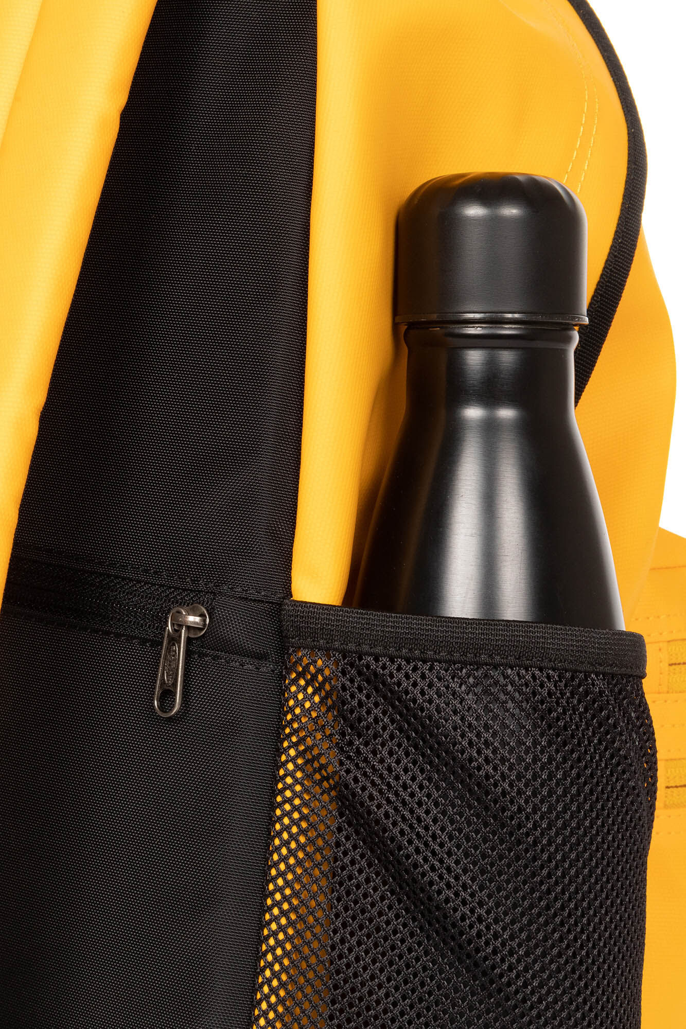 Mochila com compartimento acolchoado para laptop - Amarela