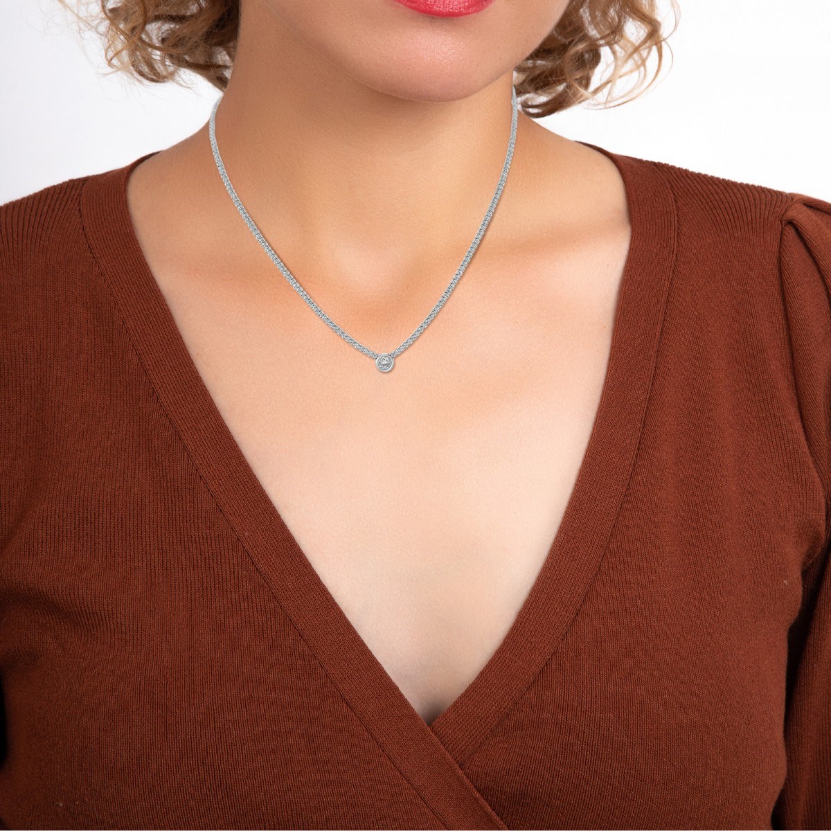 Collier SC Crystal orné de Cristaux scintillants