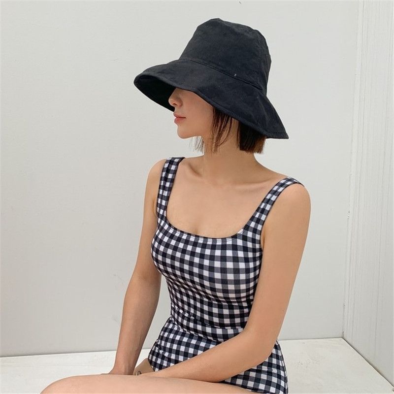 CUCURBIT - Gingham open rug badpak