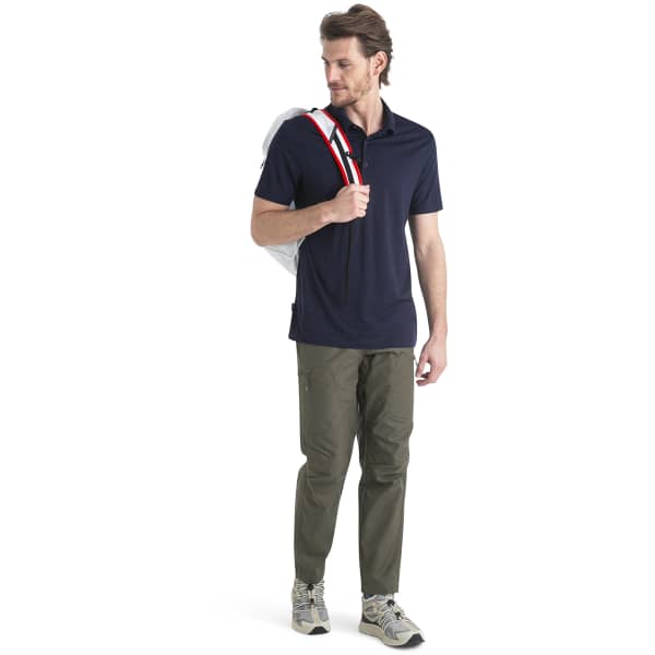 Polo randonnée ICEBREAKER M MERINO 150 TECH LITE III SS POLO MIDNIGHT NAVY