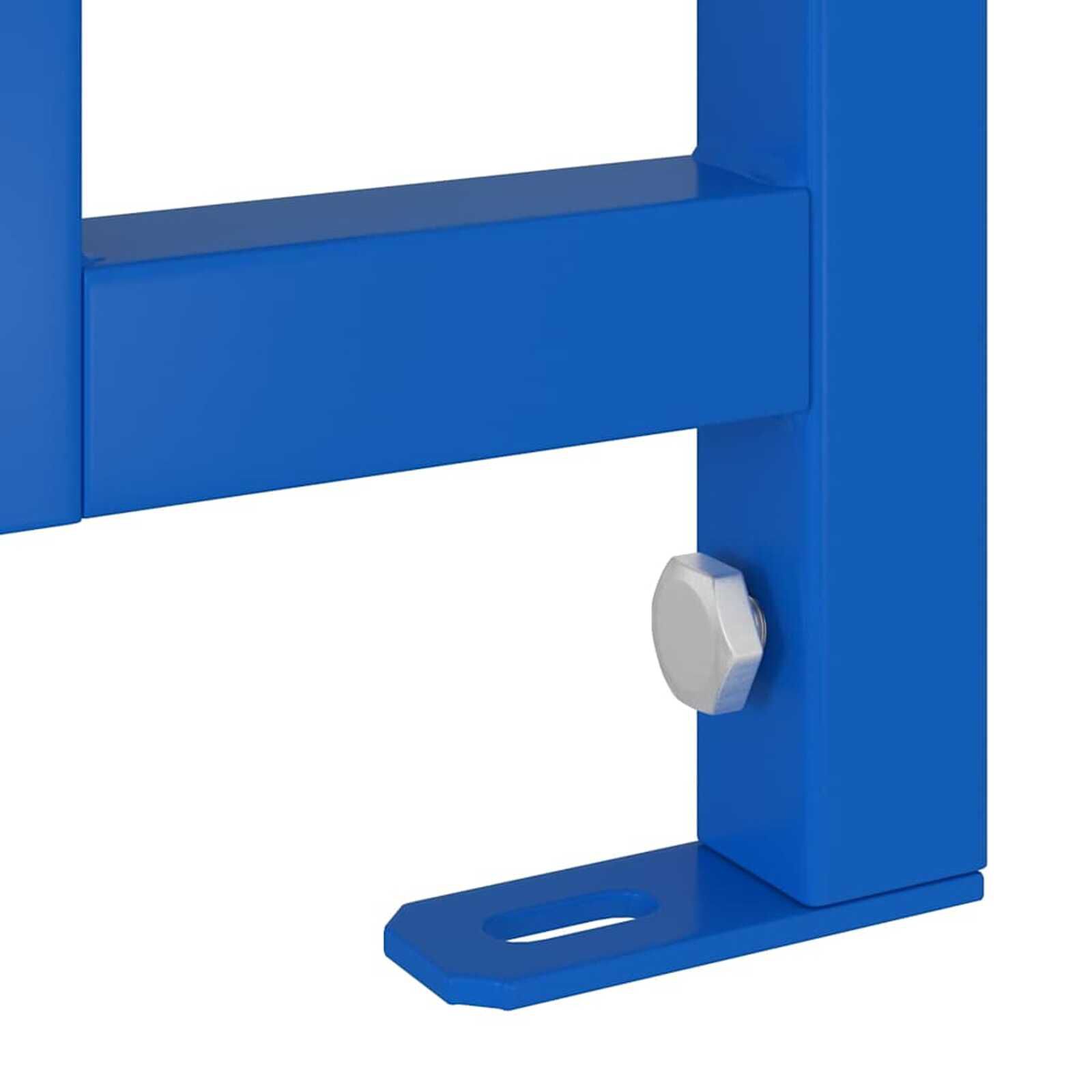 vidaXL Badkamermuurbeugel Blauw 50 x 17,5 x 136 cm Staal