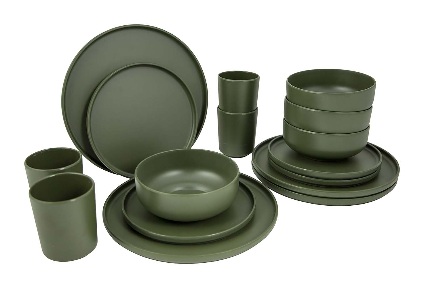 Bo-Camp Industrial Patom 16-delig serviesset - Green