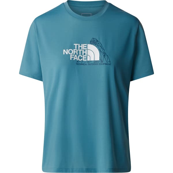 T-shirt THE NORTH FACE W MOUNTAIN FOUNDATION S/S TEE ALGAE BLUE