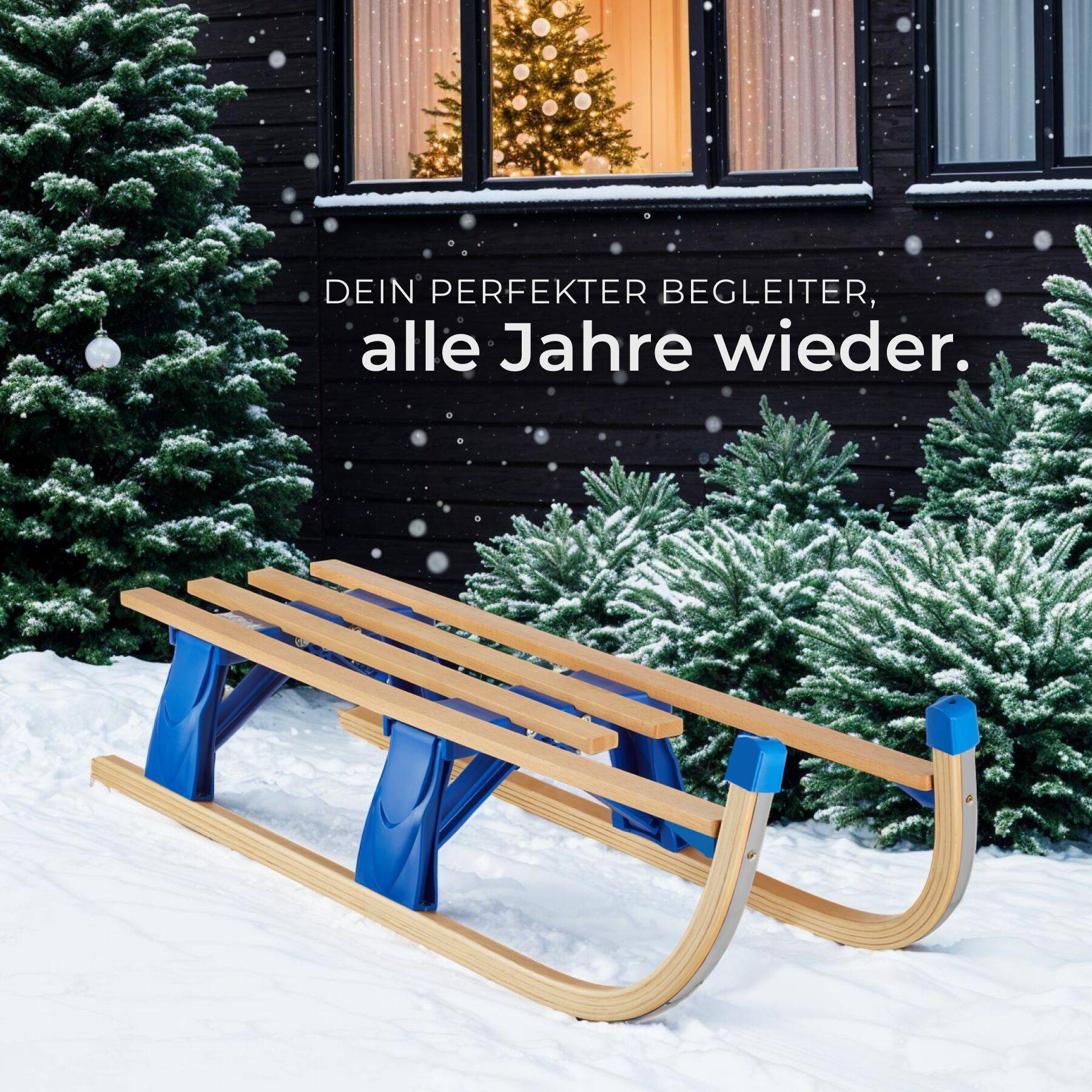 Holzschlitten  Jeffrey