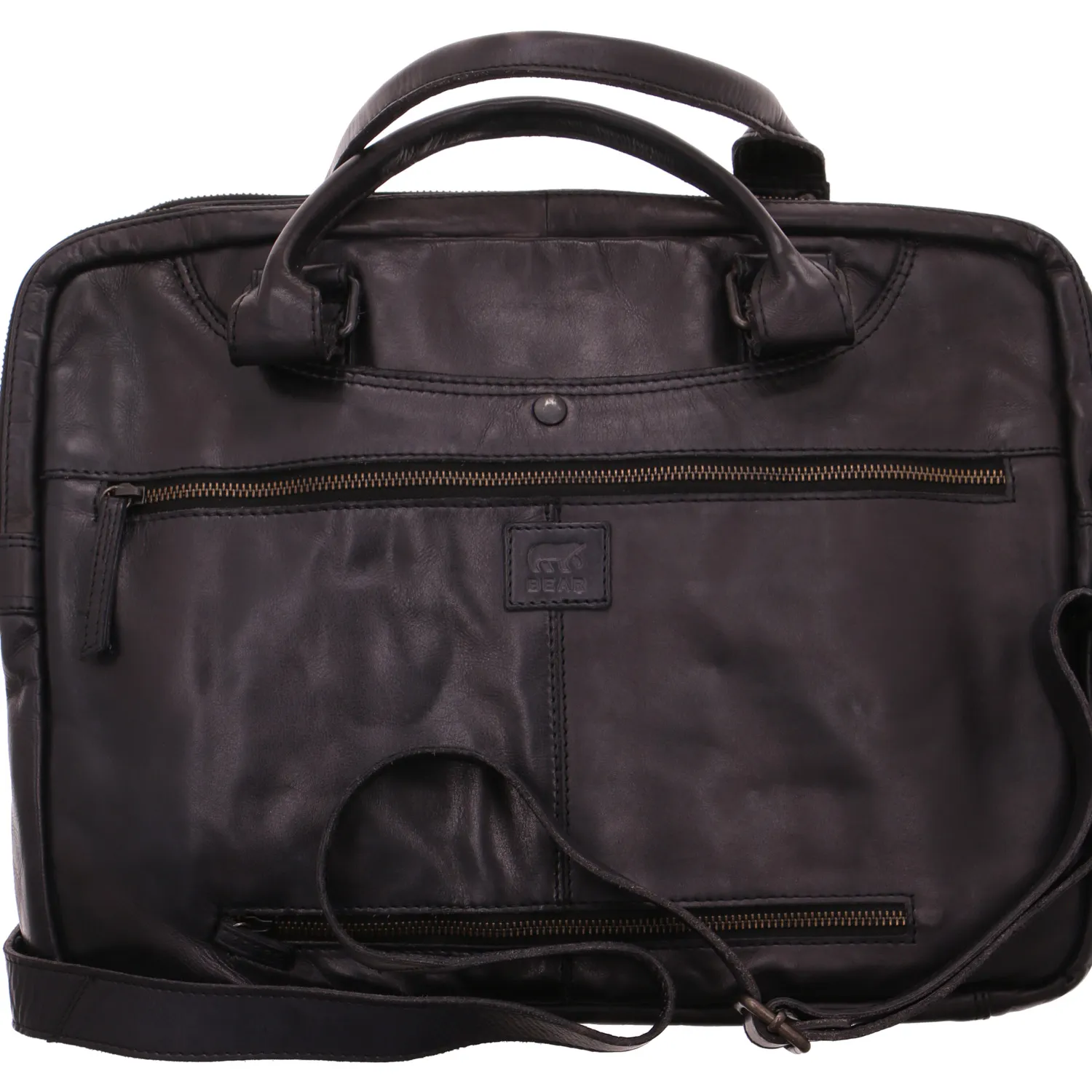 BEAR DESIGN Business- / Laptoptaschen Schwarz Leder