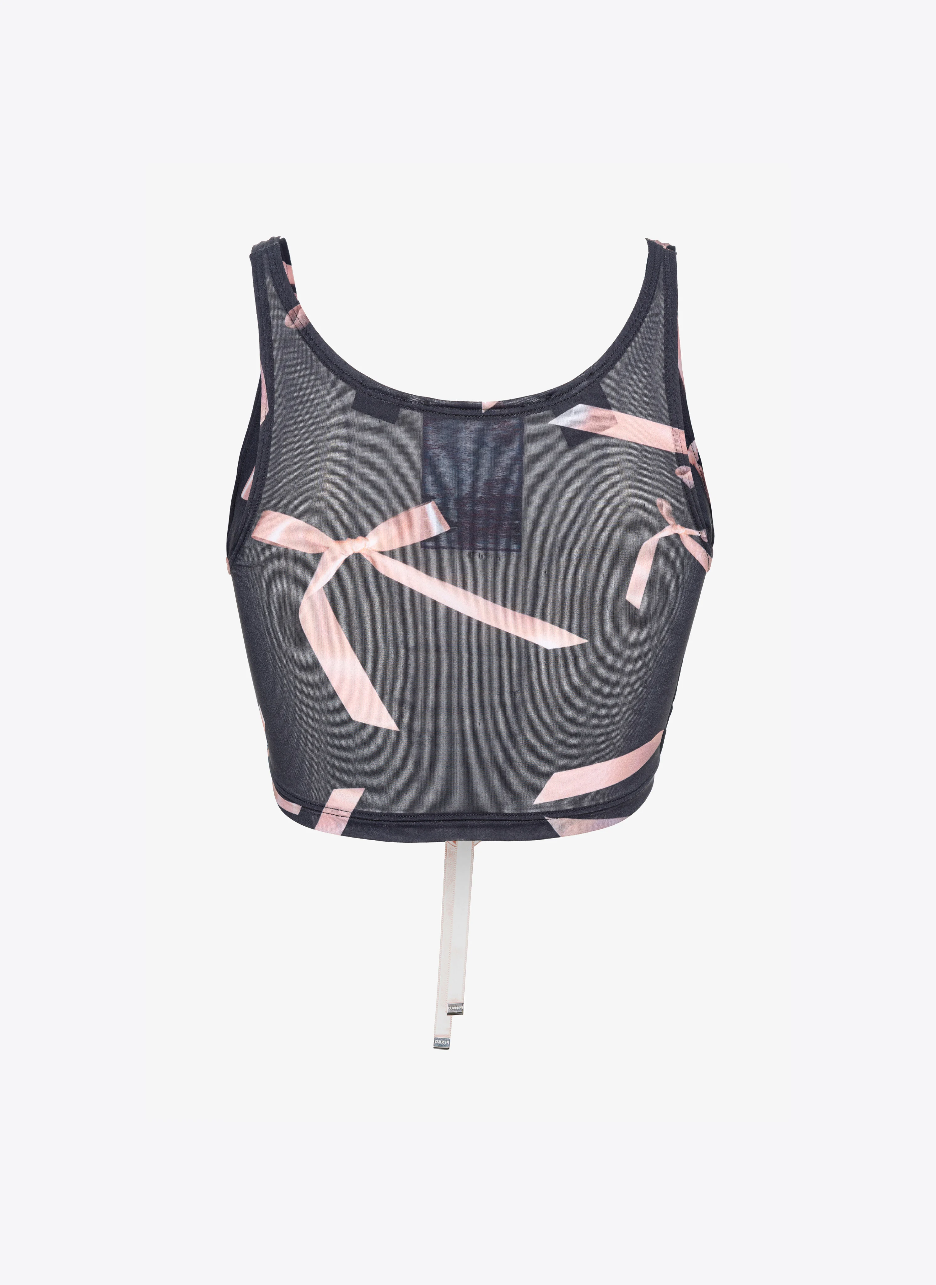 Crop top imprimé nœuds reimagine pinko by patrick mcdowell | Multicolore