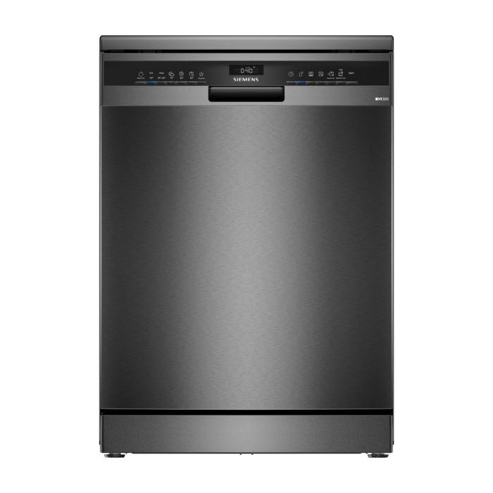 Siemens Stand-Geschirrspüler iQ300 SN23EC14CE Black Inox