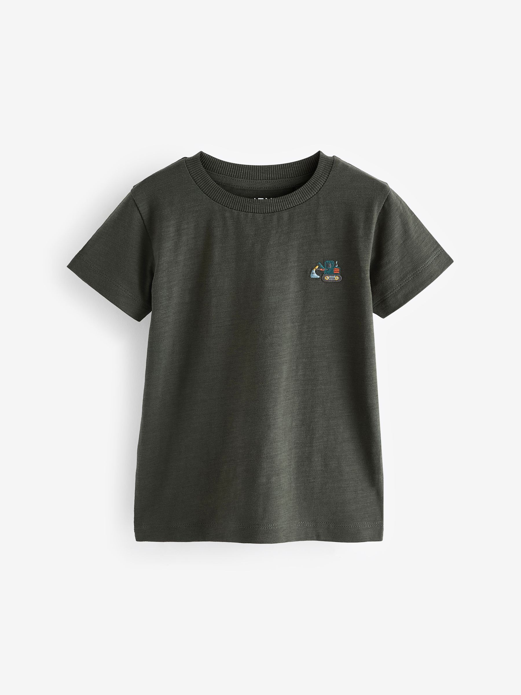 Rood/groen - Set van 5 T-shirts met korte mouwen (3mnd-7jr)