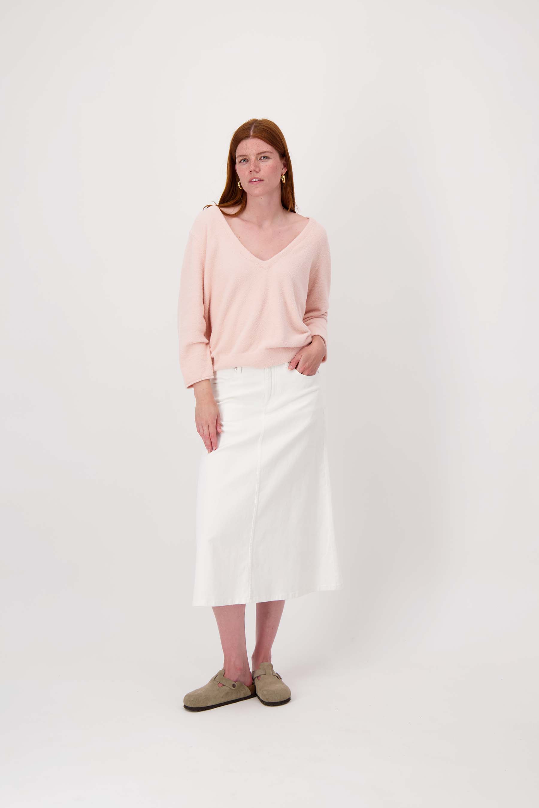 wijde jeans rok