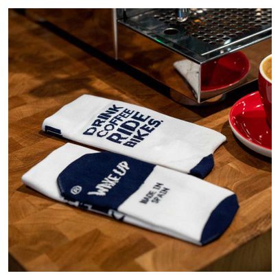 Chaussettes Sporcks Drink Coffee Blanc / Bleu