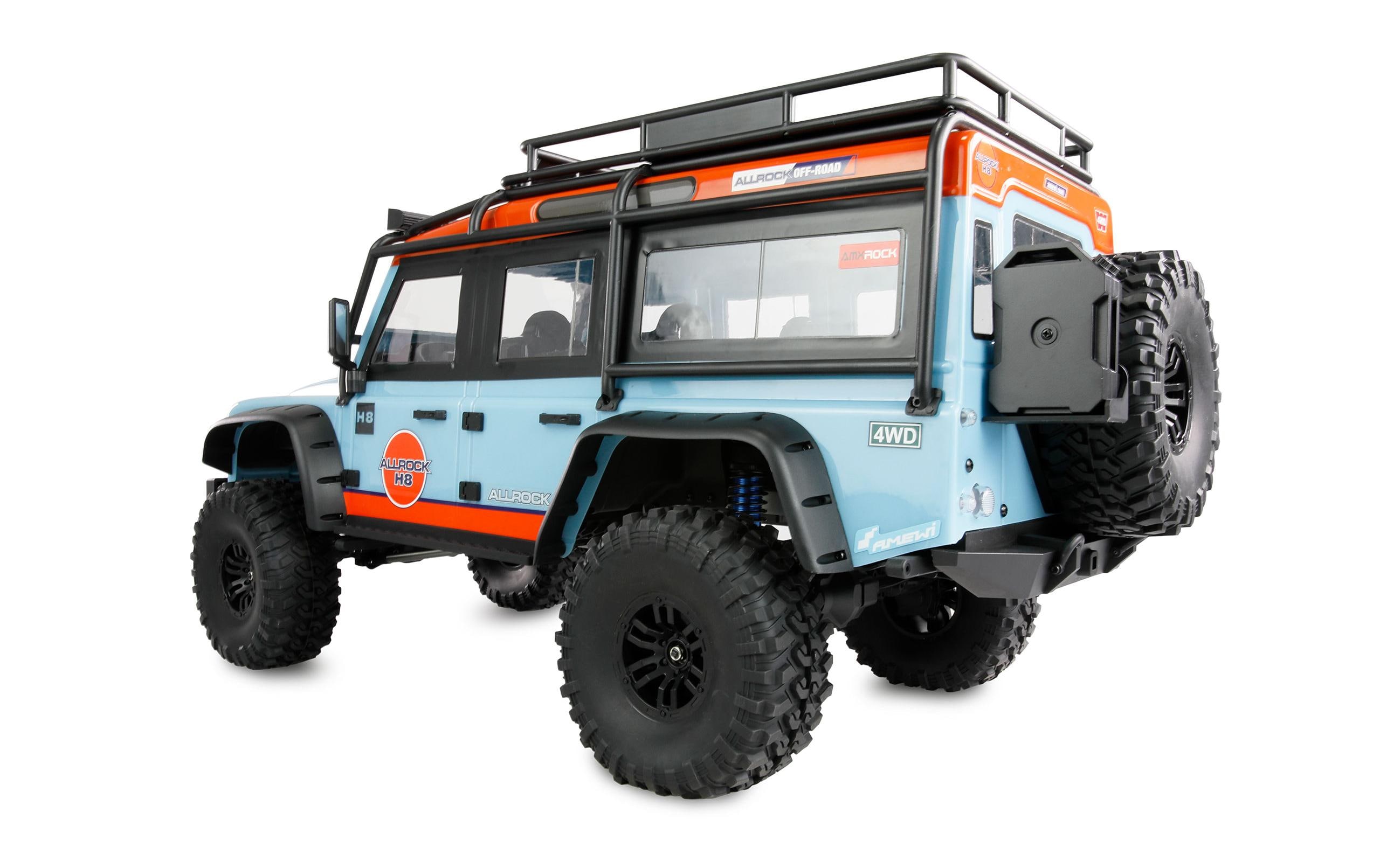 Scale Crawler ALLRock H8, Blau/Orange ARTR, 1:8<br>High-Class-Crawler im Massstab 1:8