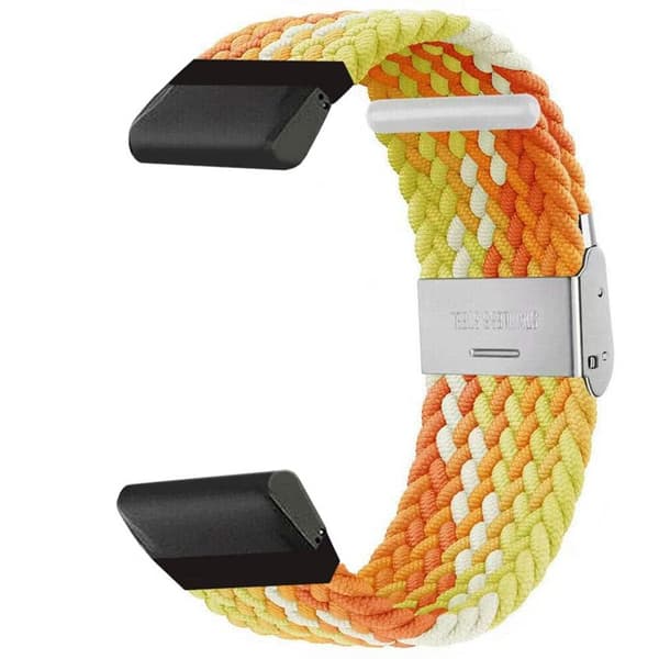 Flettet klokkereim Garmin Fenix 5X Plus - Gradient orange