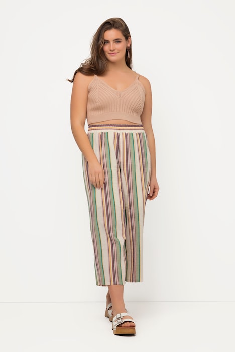 Bralette, Rippstrick, Zierkanten, Biobaumwolle