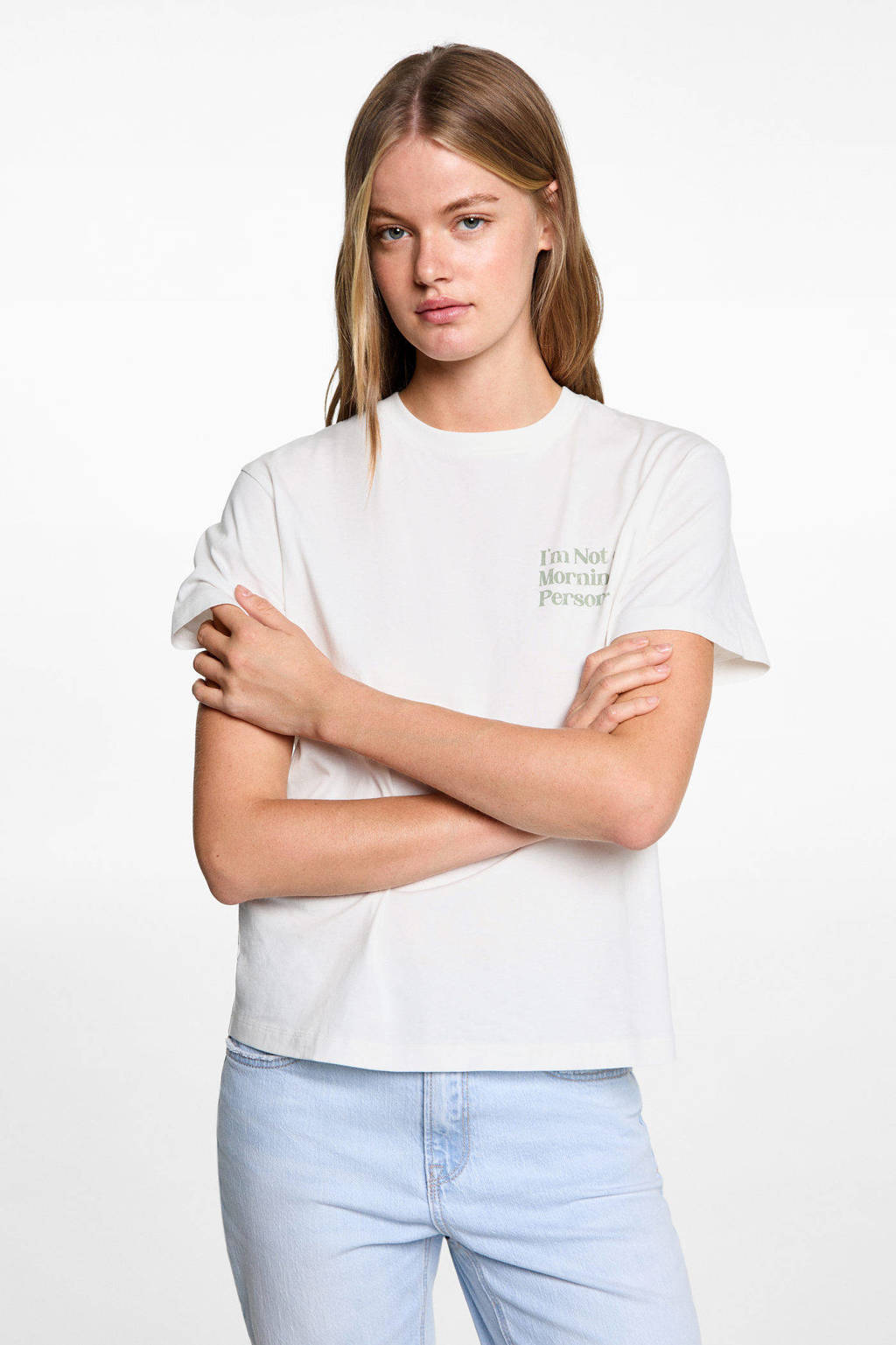 MANGO TEEN t-shirt wit