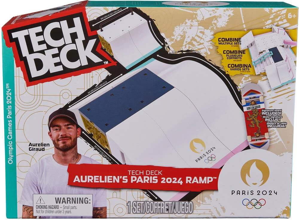 TECH DECK - JEUX OLYMPIQUES PARIS 2024 - AURELIEN GIRAUD PARK CREATOR X CONNECTE