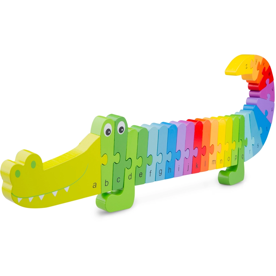 New Classic Toys Alphabet Puzzle-Krokodil