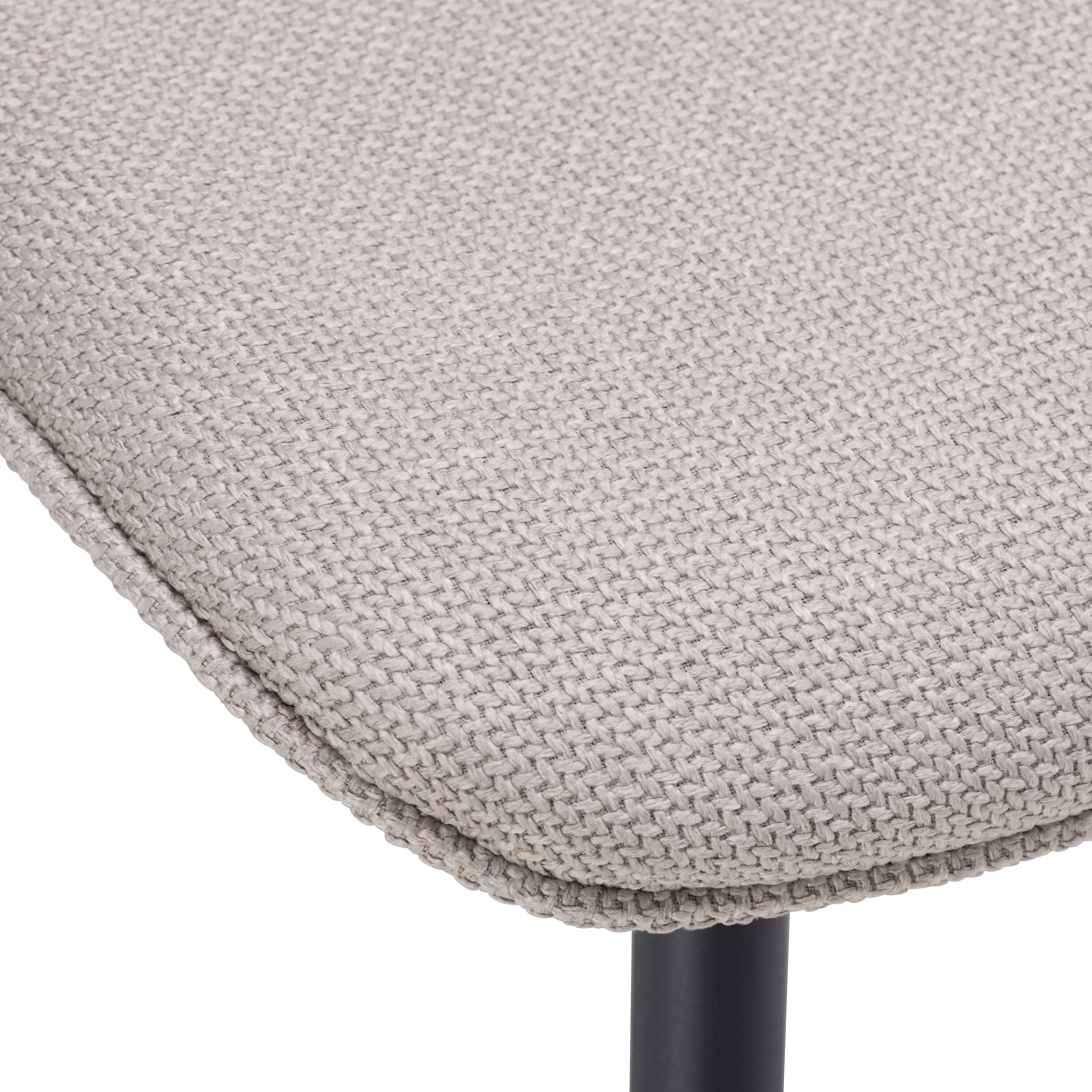 GIANNI Stuhl - Hellgrau / B: 48.0 cm x T: 58.5 cm x H: 84.0 cm