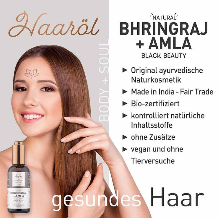 Himalayas Dreams Ayurveda Haaröl Bhringraj & Amla, 100 ml