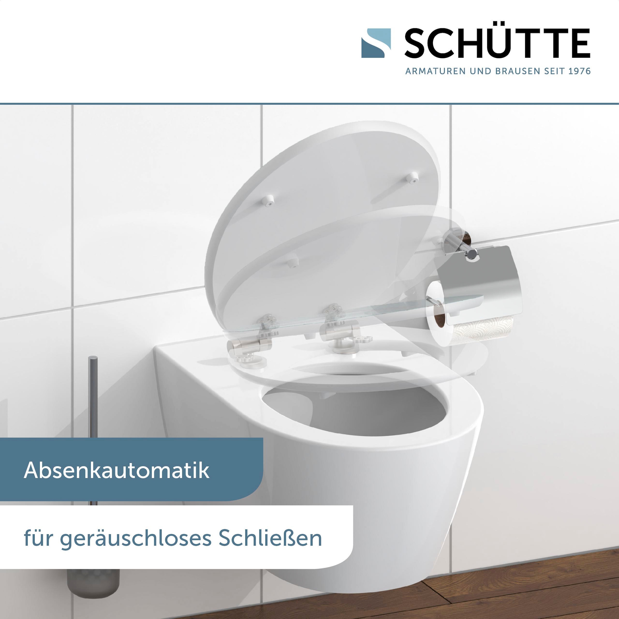 Schütte WC-Sitz »Blue Wood« High Gloss mit MDF Holzkern, mit Absenkautomatik