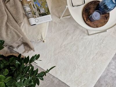 KM Carpets Cozy Gulvteppe 80x160, White
