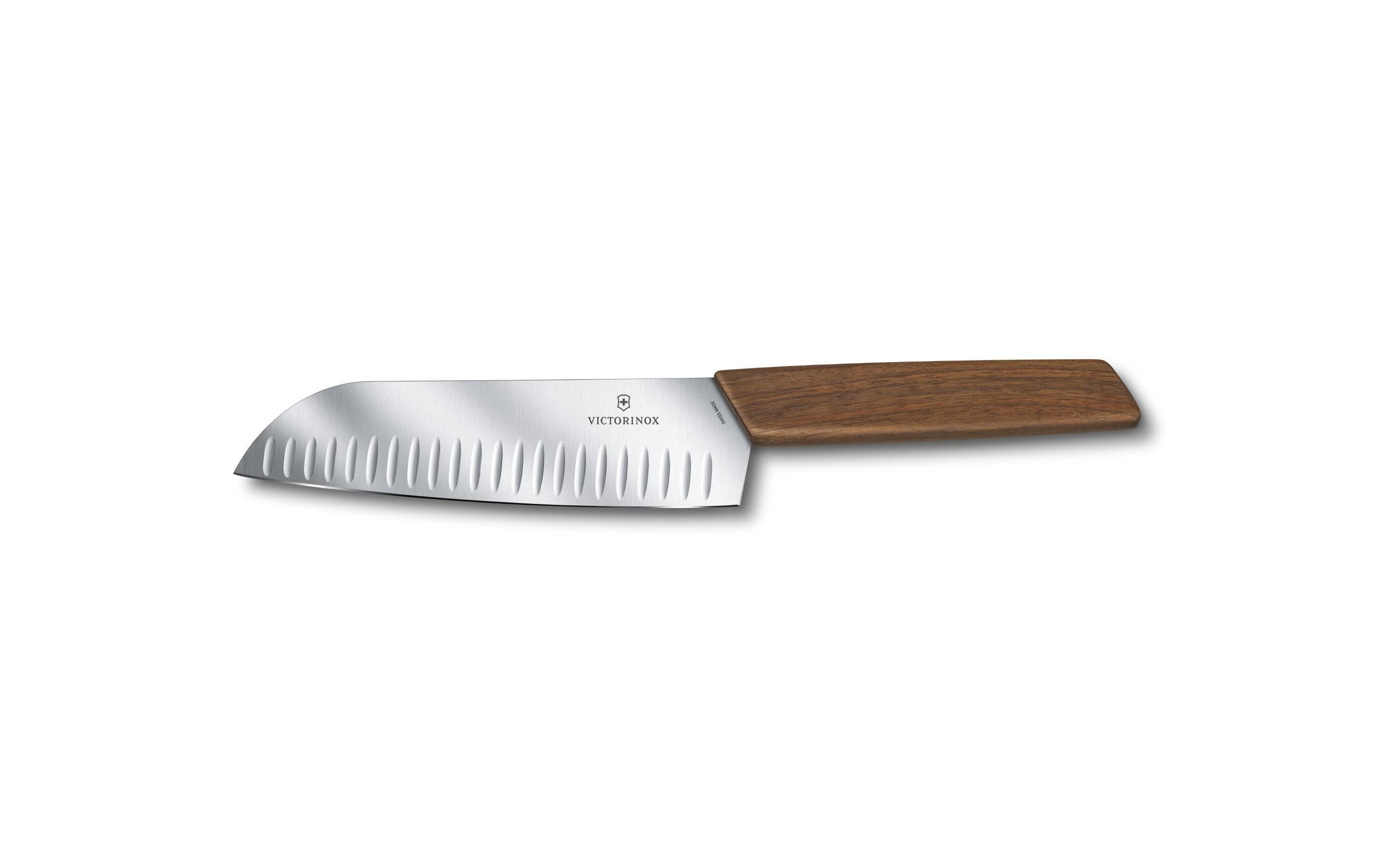 Santokumesser Swiss Modern 17 cm NussbaumholzEleganz, Funktionalität und Langlebig in einem