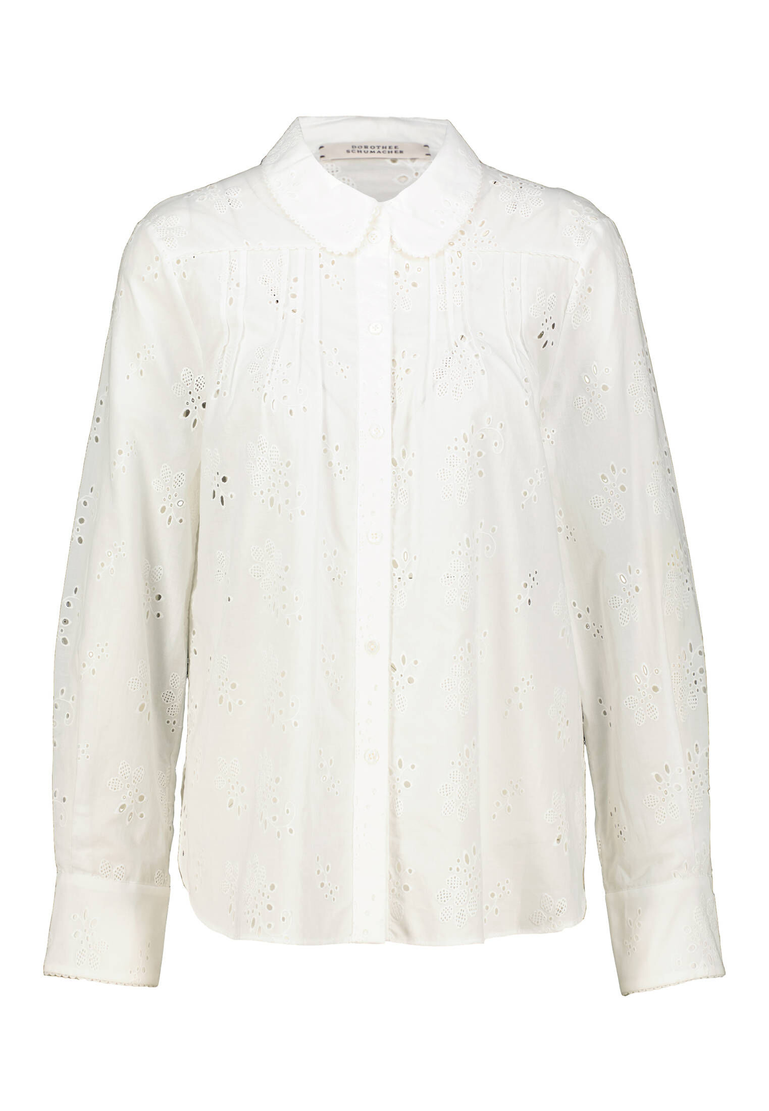 Dorothee Schumacher| Damen Spitzenbluse EMBROIDERED EASE BLOUSE Langarm