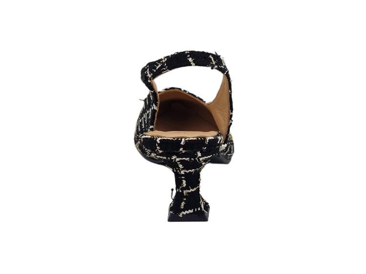 Babouche Sence 64 Zwart combi