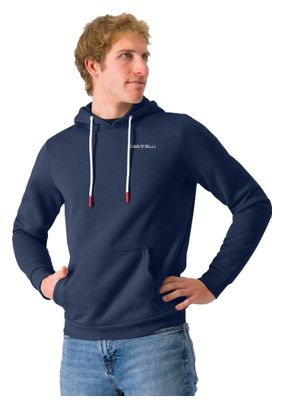 Sweat à Capuche Castelli Classico Hoodie Bleu