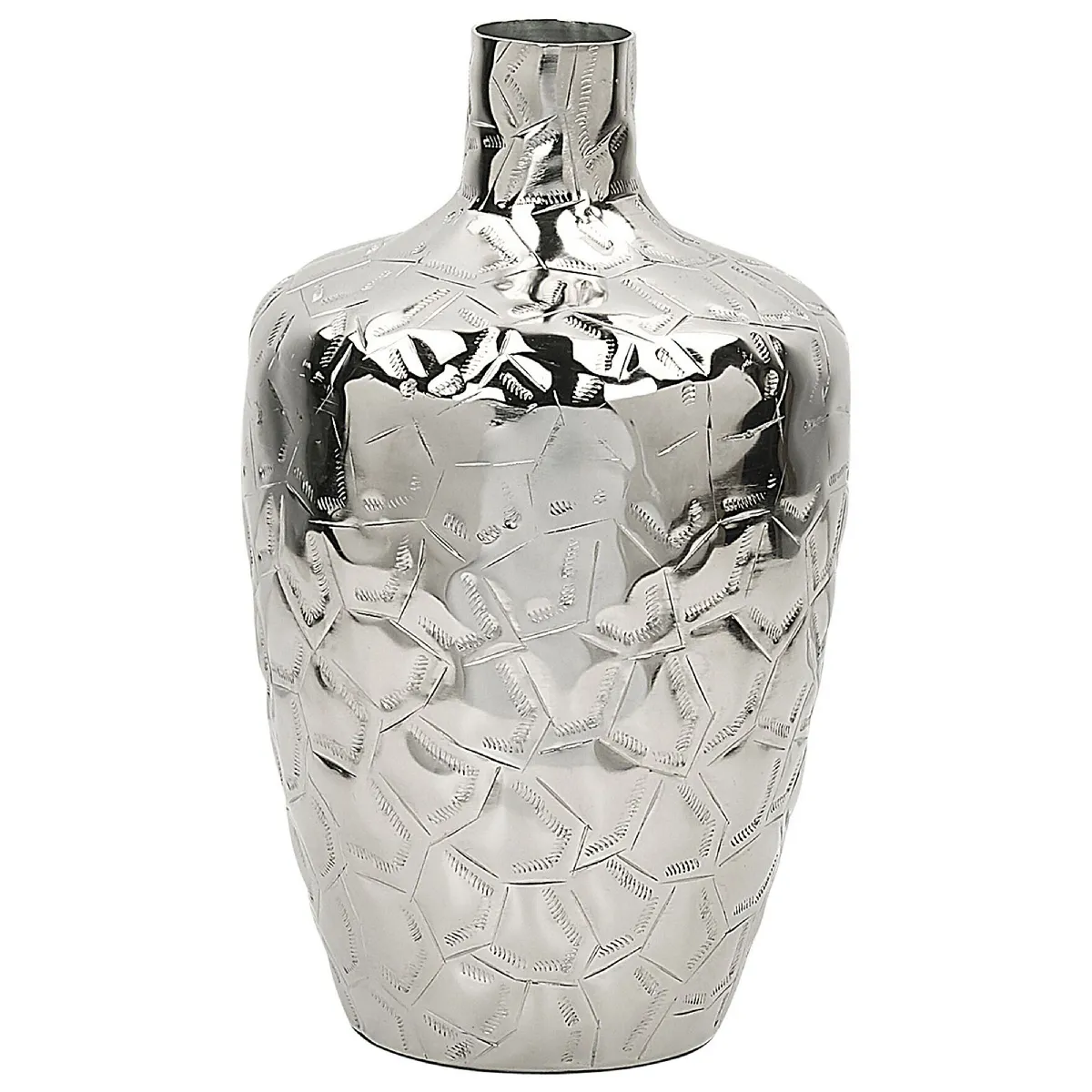 Beliani Vase INSHAS Argenté - Aluminium