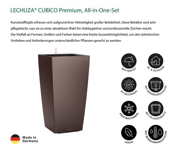 LECHUZA® CUBICO Premium, All-in-One-Set