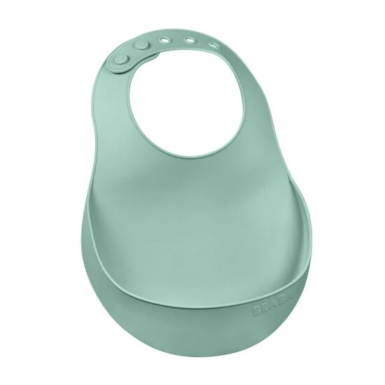 Bavoir silicone   Vert Sauge        de               Béaba
