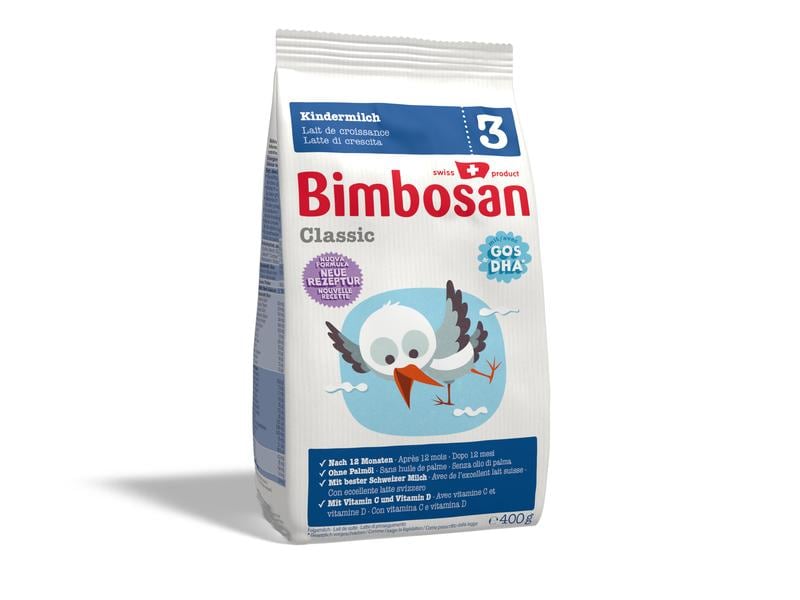 Bimbosan Juniormilch Classic 3 Auffüllpack 400 g Erstklassige Kindermilch Nachfüllung