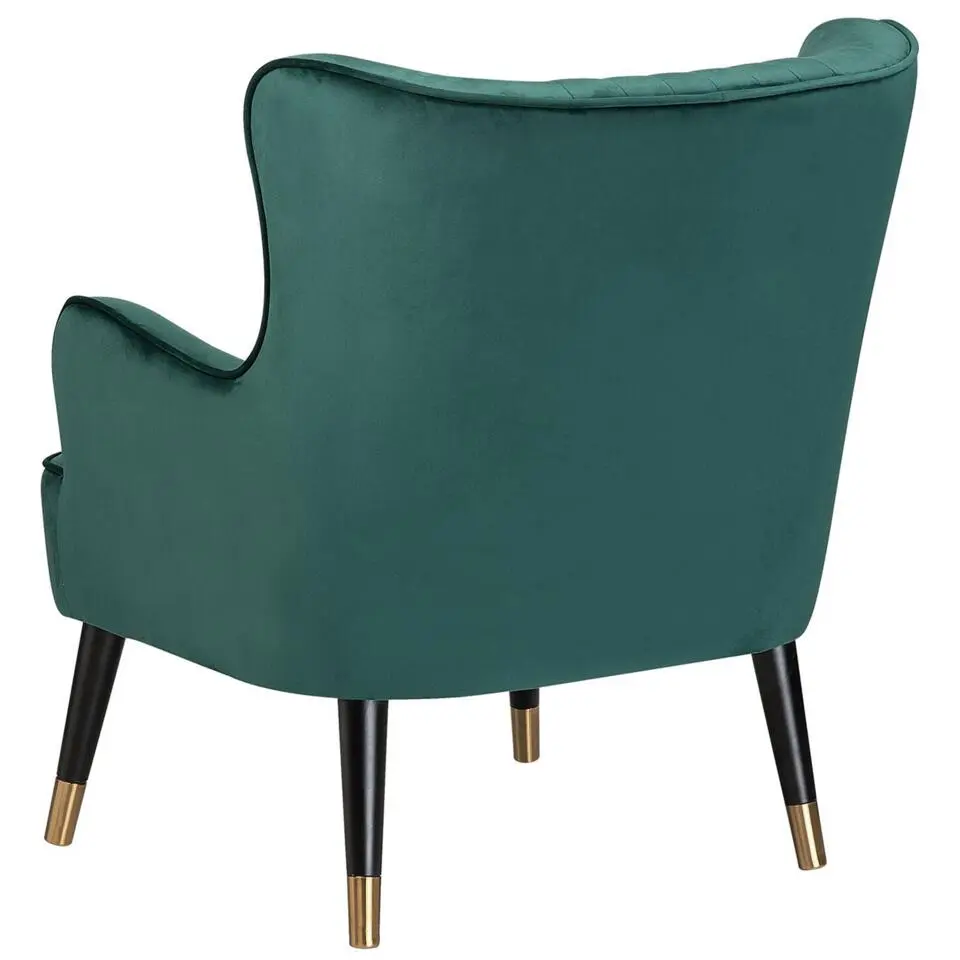 VARBERG - Fauteuil - Groen - Fluweel