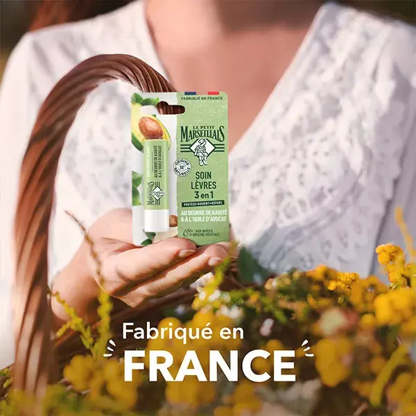 Le Petit Marseillais 3 em 1 Lip Care Manteiga de Karité Óleo de Abacate 4,9g