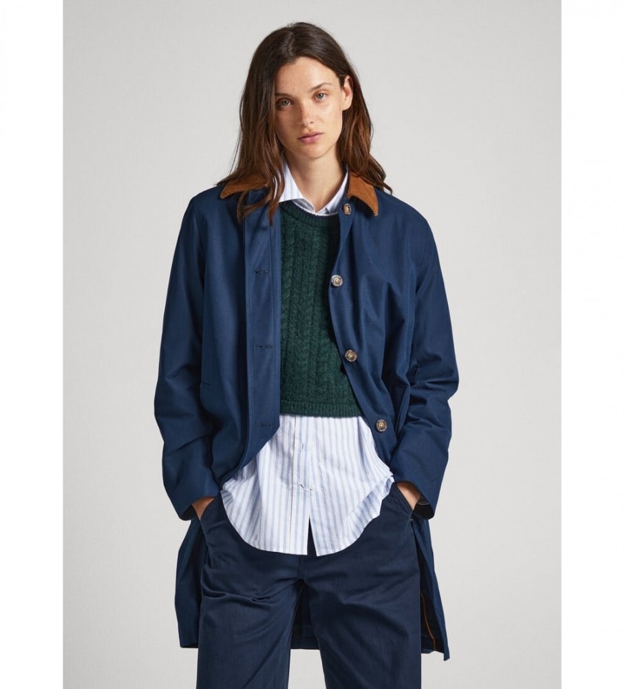 Casaco comprido Pepe Jeans Missa azul marinho
