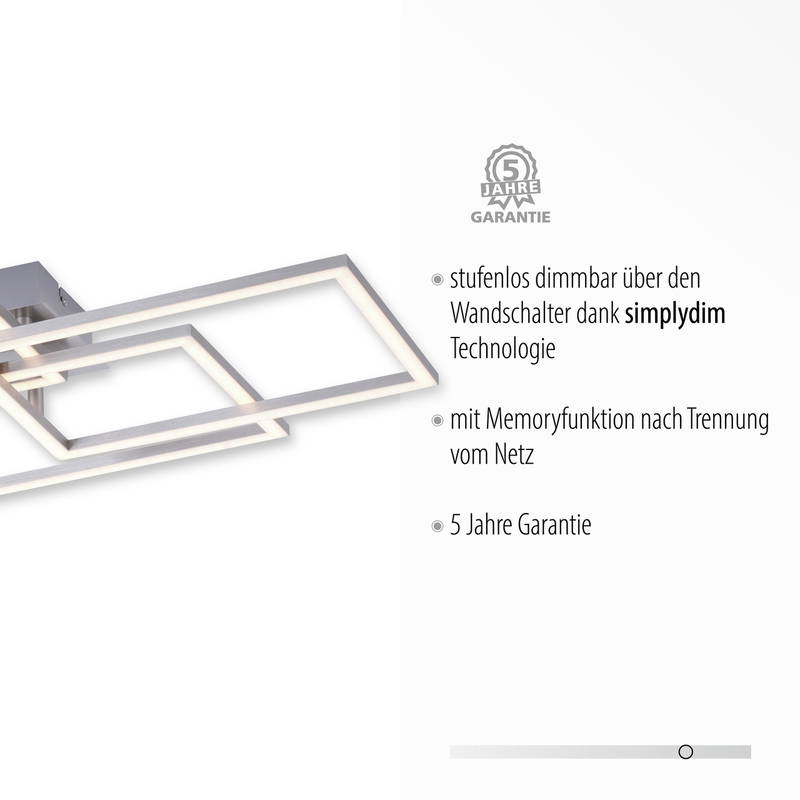Just Light LED-Deckenleuchte IVEN