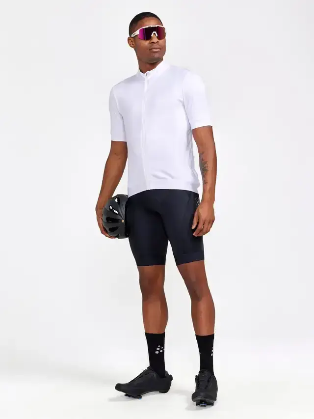 Craft Core Essence Fietsshirt Korte Mouwen Wit Heren