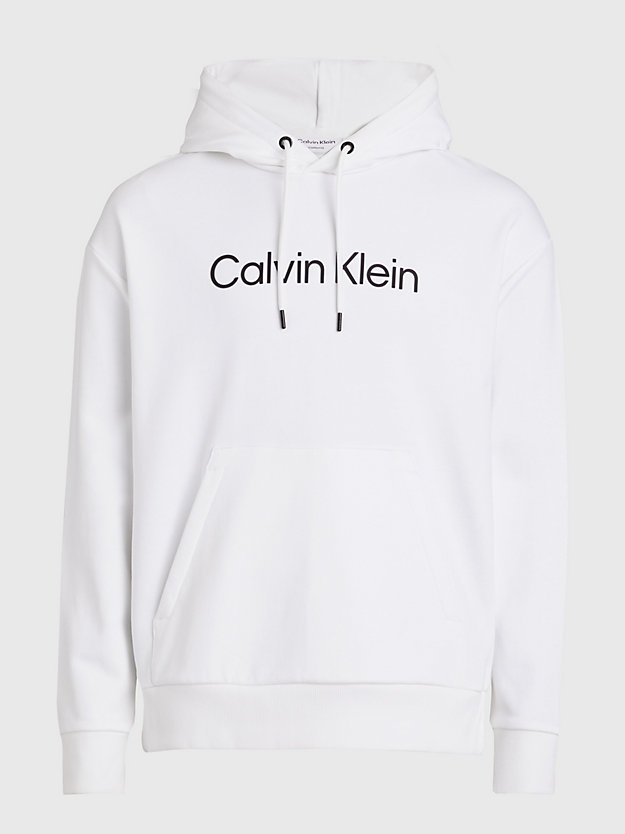 Moletom com capuz em algodão felpudo com logotipo