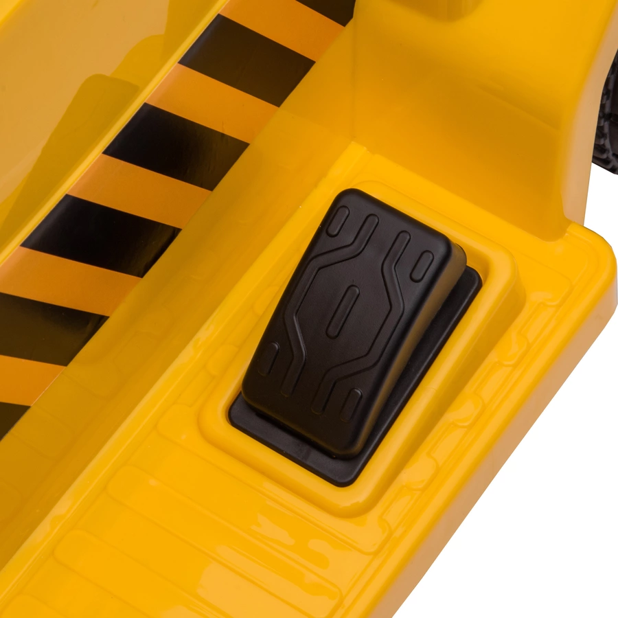 HOMCOM Elektro Kindertraktor mit Kipplaster gelb