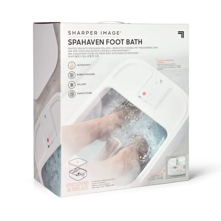 Sharper Image Fodbad med varme og LCD-display