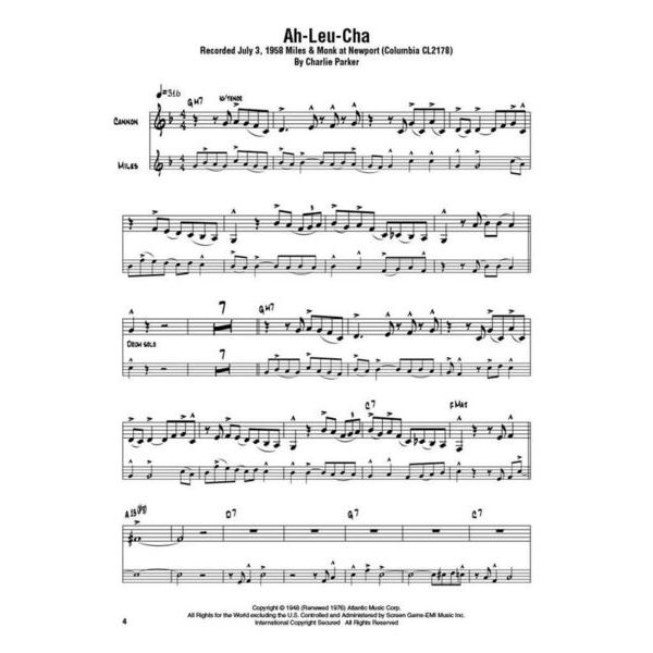 Hal Leonard Cannonball Adderley: Omnibook