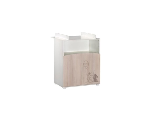 TBD - Meuble à langer BABYPRICE Commode a Langer Lapinou 2 portes - 1 Niche