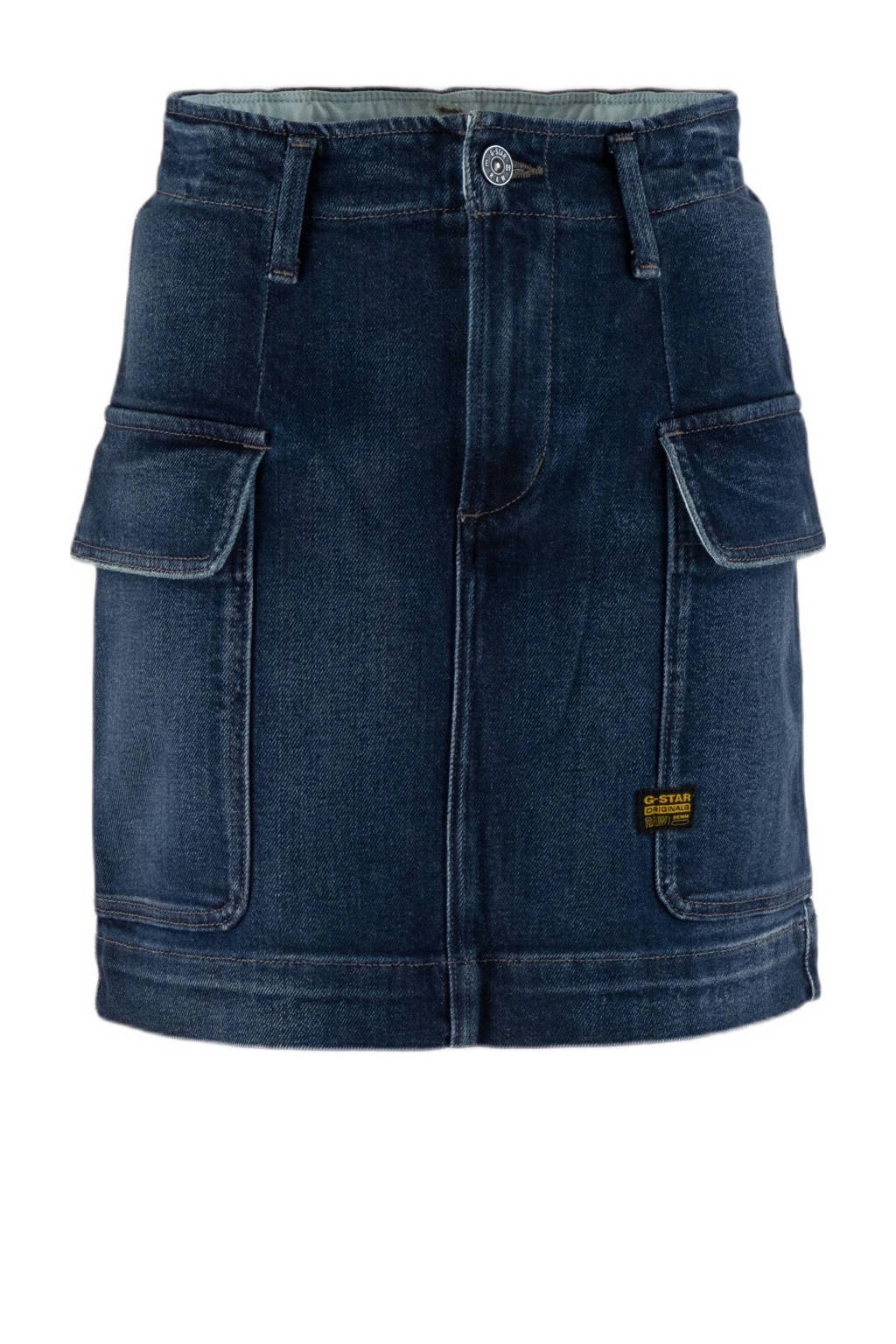 G-STAR denim spijkerrok medium blue denim
