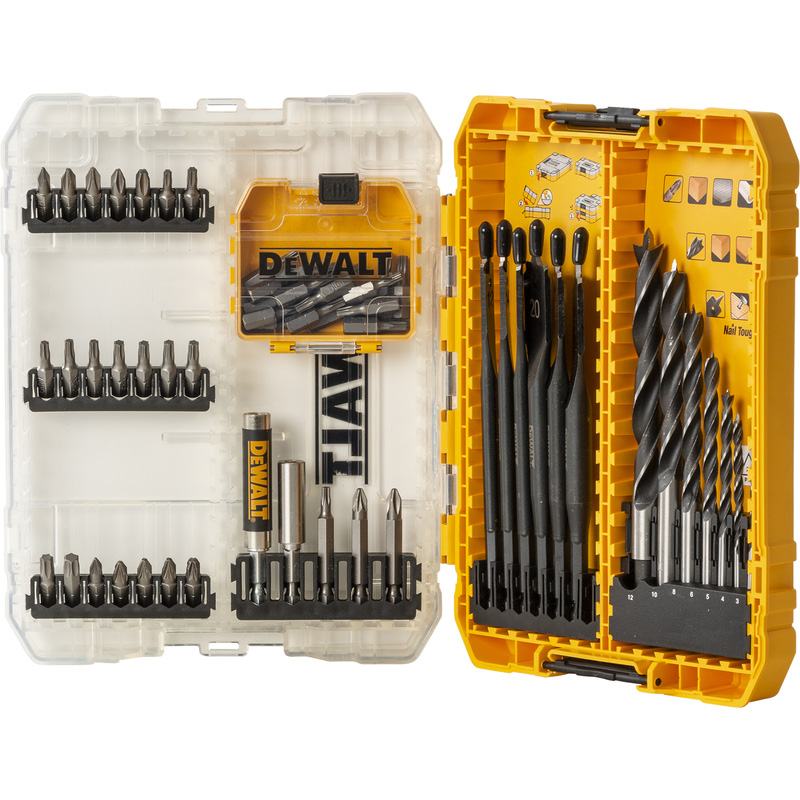 DeWALT speedboor EXTREME™ en houtboren, TOUGH CASE 57-delig