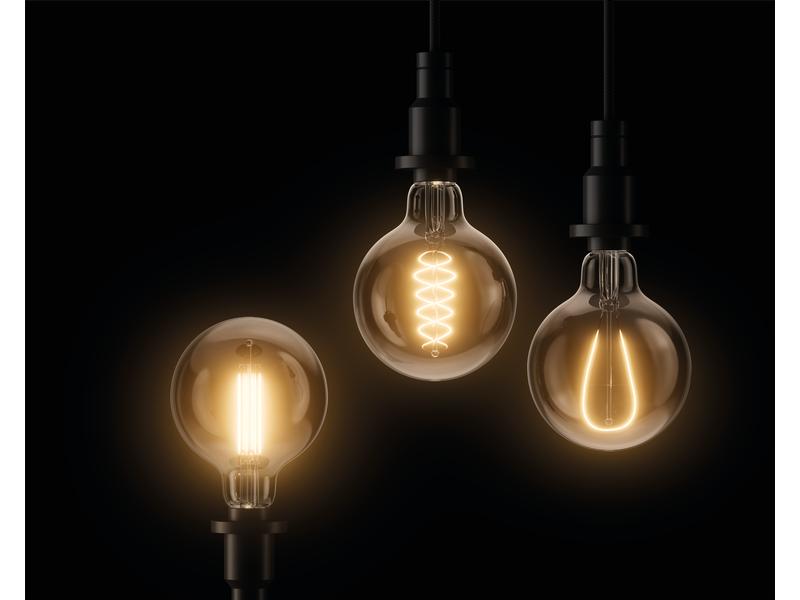 OSRAM Lampe Vintage 1906 Globe95, 11W, E27, Warmweiss Dimmbare LED-Lampen, Vintage-Edition